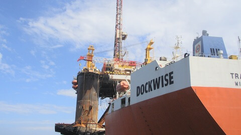 Drilling rig loaded